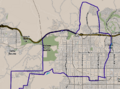 Map of Chatsworth neighborhood, Los Angeles, California