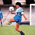 Maradona entrenando napoli