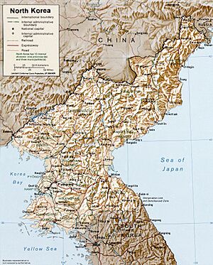 Archivo:North Korea 1996 CIA map