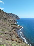 Playa de Cueva del Agua y costa sur de Anaga (Tenerife)