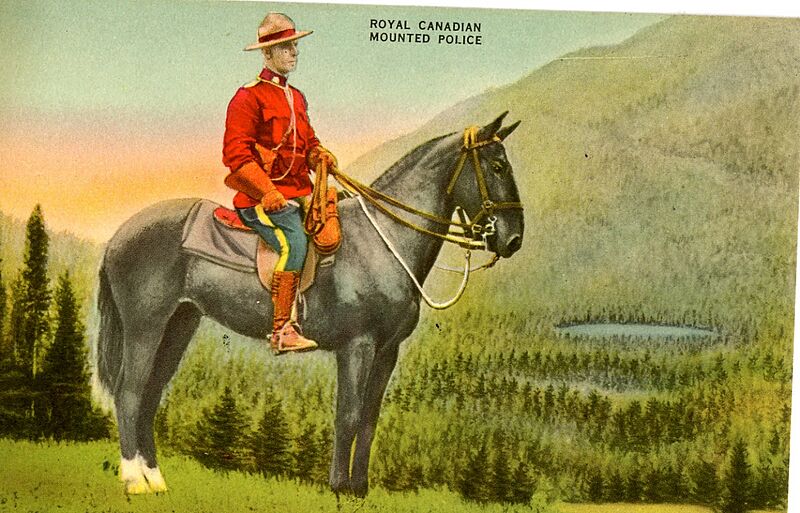 Postcard RCMP