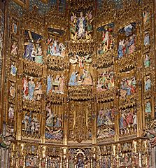 Retablo de la capilla mayor de la Catedral de Toledo, España