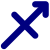 Sagittarius symbol (bold, blue).svg