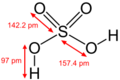 Sulfuric-acid-2D-dimensions