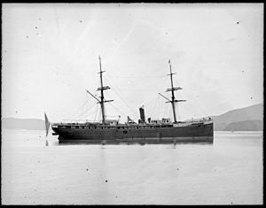 Archivo:The American steamship 'Granada' in Otago Harbour, 1876 (3057386150)