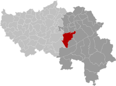 Theux Liège Belgium Map.svg