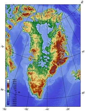 Archivo:Topographic map of Greenland bedrock