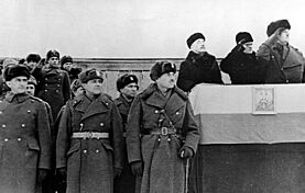 Archivo:Władysław Anders and Władysław Sikorski in the USSR, December 1941