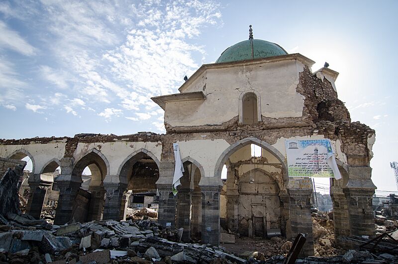 Zerstörte Moschee (Januar 2019)