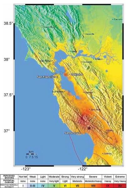 1989 Loma Prieta Shake Map