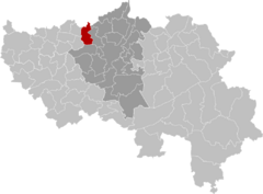 Awans Liège Belgium Map.svg