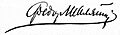 Chaliapin Feodor Ivanovich signature 1908