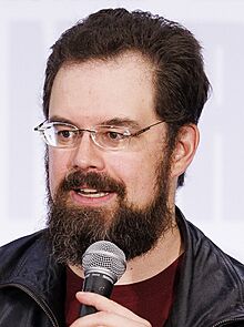 Christopher Paolini at the 2024 Library of Congress National Book Festival on August 24, 2024 (cropped).jpg