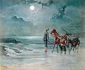 Archivo:Don Quijote, Luis Tasso, (1894?) "...Aquí finalmente, cayó mi ventura para jamás levantarse". (Tomo II, cap. LXVI.) (6759895173)