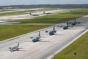 Archivo:Elephant walk at Andersen AFB during Cope North 2023