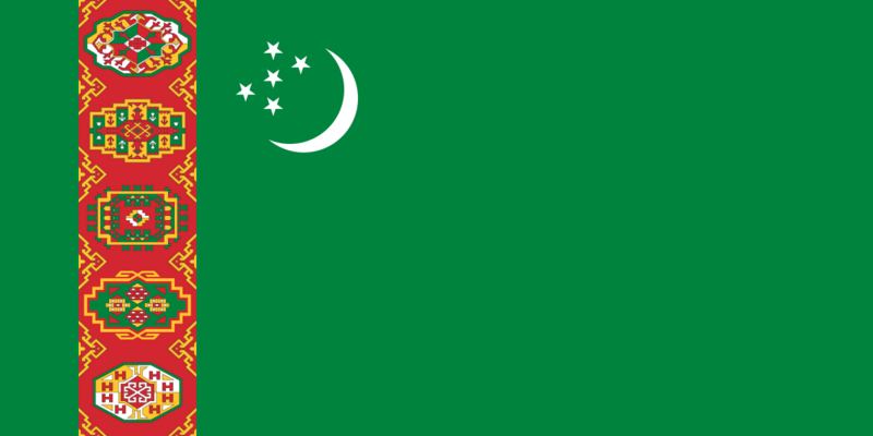 Flag of Turkmenistan (1992–1997)