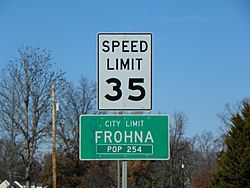 Frohna, Missouri, road sign.jpg