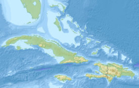 La Española ubicada en Antillas Mayores
