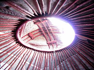 Archivo:Kyrgyz flag yurt Tengri symbol