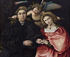 Archivo:Micer Marsilio Cassotti y su esposa Faustina (Lorenzo Lotto)
