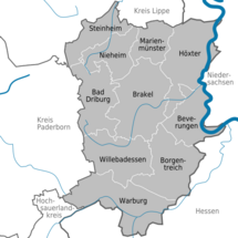 Municipalities in HX.svg