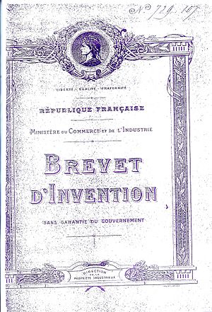 Archivo:Patente francesa