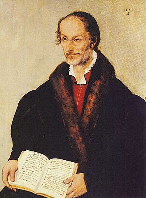 Archivo:Philipp Melanchthon von Lucas Cranach d. J. - 1559