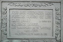 Archivo:Placa Monumento Romero