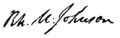 Richard Mentor Johnson Signature