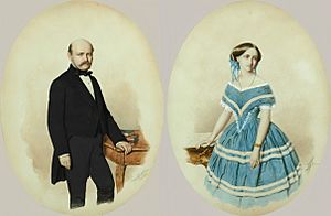 Archivo:Semmelweis Ignác és felesége 1857 Canzi Ágost