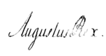 Firma de Augusto III