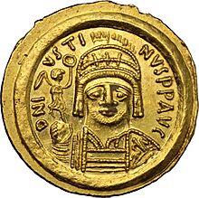 Solidus of Justin II (obverse).jpg
