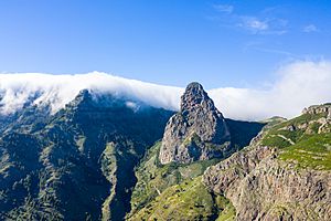 Archivo:View from south to Roque de Agando in the Garajonay National Park on La Gomera, Spain (48293802751)