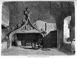 Archivo:1871-01-30, La Ilustración de Madrid, El hogar de una casa propiedad del duque de Frías, en Ocaña, Bécquer y Pradilla