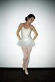 Ballet dancer in white costume