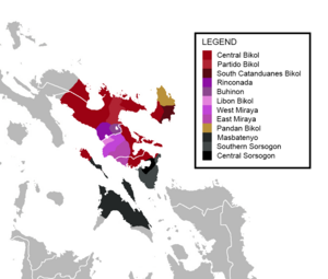 Archivo:Bikol languages subdivision map