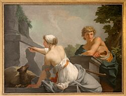 Archivo:Château de Versailles, salon des nobles, Dibutade ou l'Origine de la peinture, Jean-Baptiste Regnault
