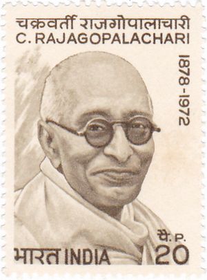 Archivo:Chakravarthi Rajagopalachari 1973 stamp of India