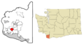 Clark County Washington Incorporated and Unincorporated areas Barberton Highlighted