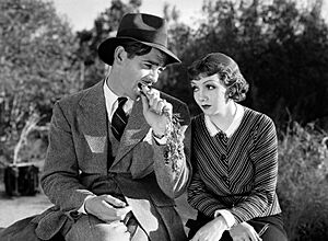 Archivo:Clark Gable and Claudette Colbert in It Happened One Night