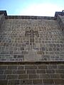 Cruz de Caravaca grabada en el Templo de Santa Mónica