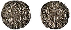 Archivo:Dinero de Alfonso II de Aragón