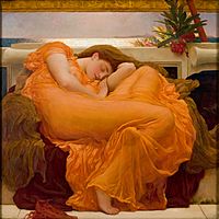 Archivo:Flaming June, by Frederic Lord Leighton (1830-1896)