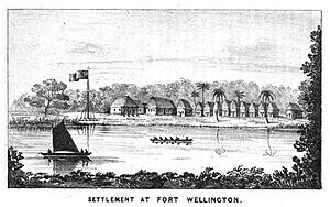 Archivo:Fort Wellington on the Black River, mid 1840s
