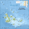 Galapagos Islands topographic map-fr