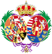 Greater Arms of Maria Christina of Austria, Queen Consort of Spain.svg