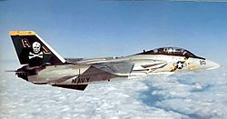 Archivo:Grumman F-14A Tomcat of VF-84 in flight, circa in 1978