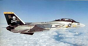 Archivo:Grumman F-14A Tomcat of VF-84 in flight, circa in 1978