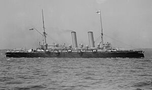Archivo:HMS Blake (1889) in the 1890s