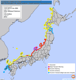 Archivo:JMA Tsunami Warnings 1 January 2024 en